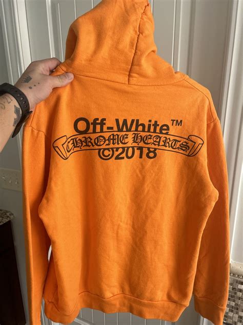 off white chrome hearts hoodie replica